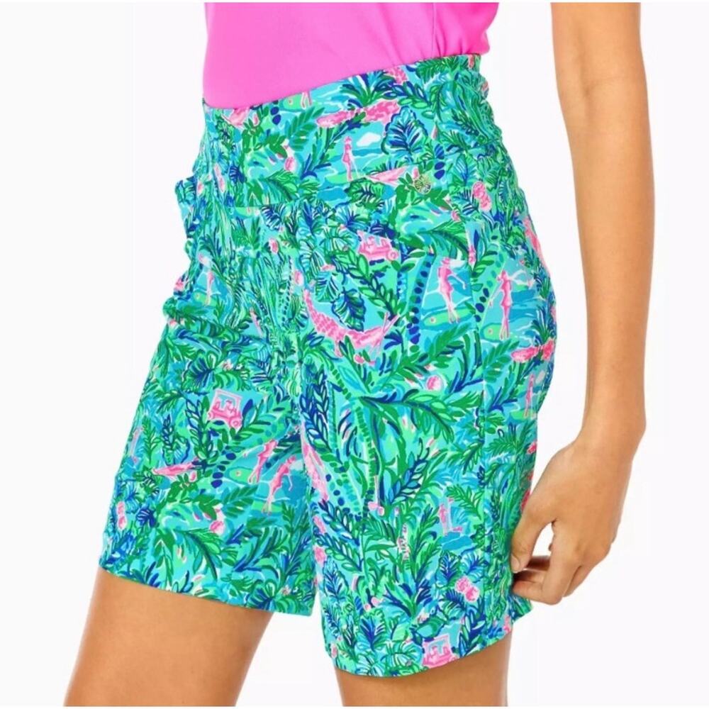 Lilly Pulitzer Reid Short Blue Horizon Par Fection Golf Size 8